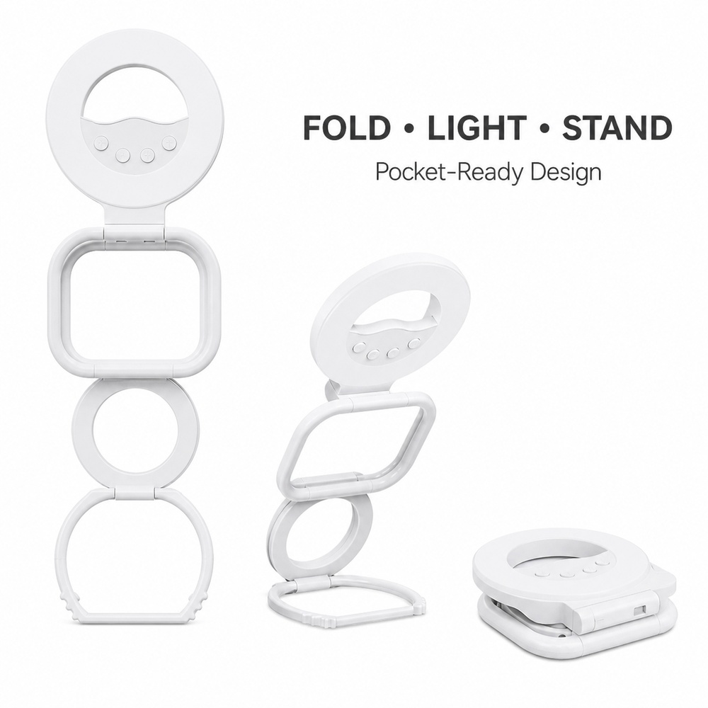 Stand Lighting Photography - Suporte Dobrável Magnético para Celular com