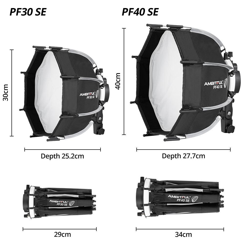 AMBITFUL PF30/PF40 30cm/40cm M - Godox Speedlite Flash avaliação e preço
