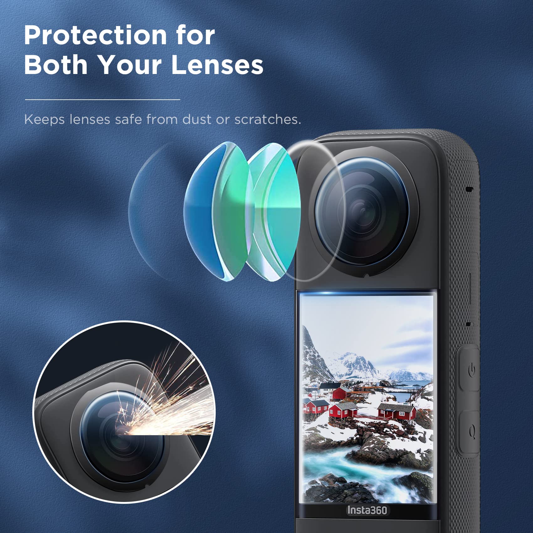 Protetor de lente para insta36 - Insta360 Camera X3 avaliação e preço