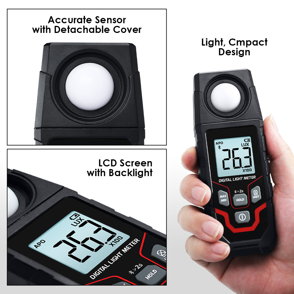 Medidor de Lux Digital Bluetoo - Photography Lighting Meter avaliação e preço